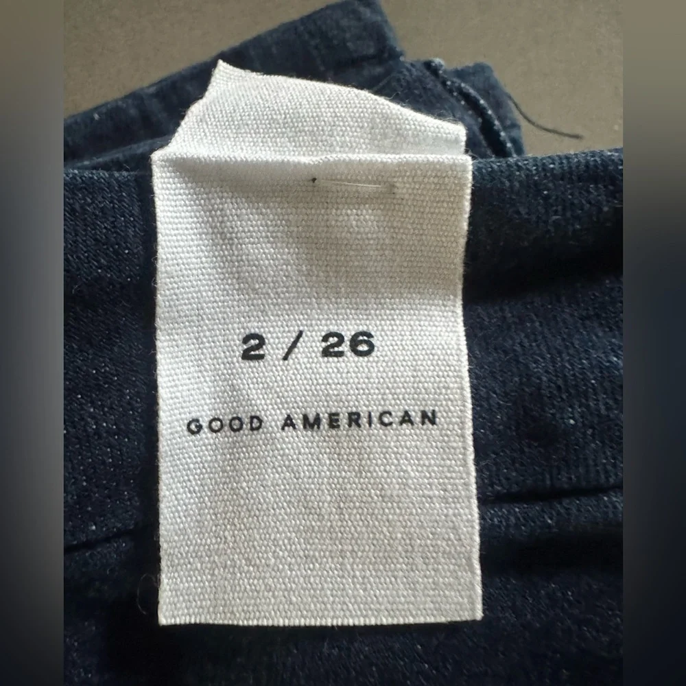 NWT Good American Good Legs Jeans dark Blue size‎ 26 2 28” inseam